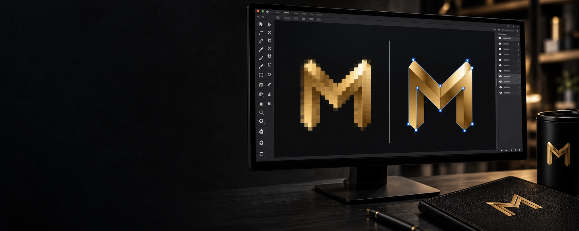 Vectorización y reconstrucción de logotipos